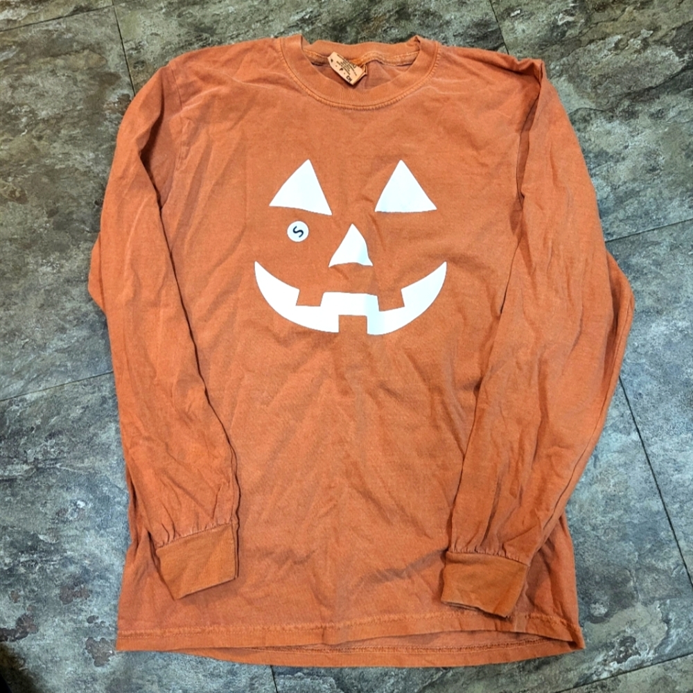 Pumpkin face  LS shirt